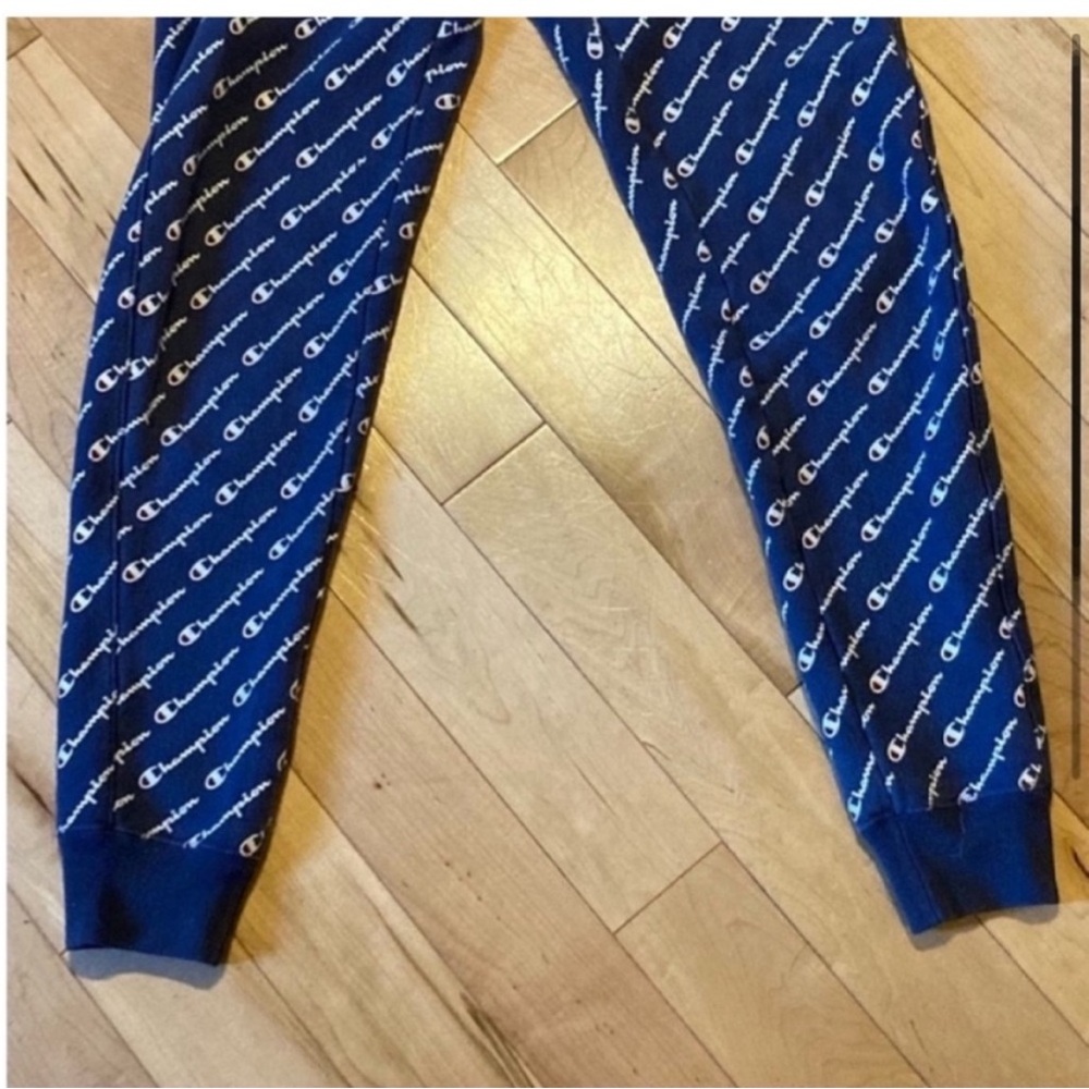 Champion Vintage logo printed reverse weave joggers size extra small XS - Picture 3 of 10